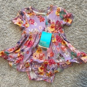 POSH PEANUT 6-12 month onesie dress, Easter